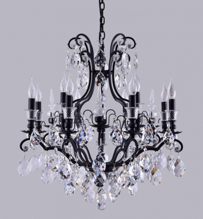 Люстра Crystal Lux MAGNIFICO SP13 BLACK/TRANSPARENT фото 3